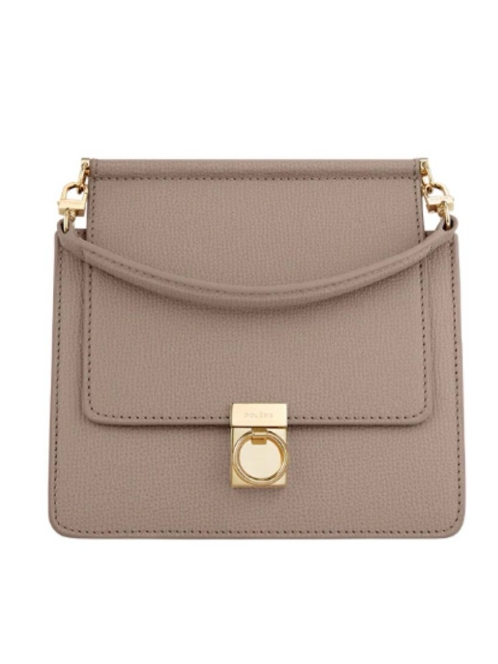 POLENE - Numéro Sept Mini
Taupe Crossbody Bag *SEE photos